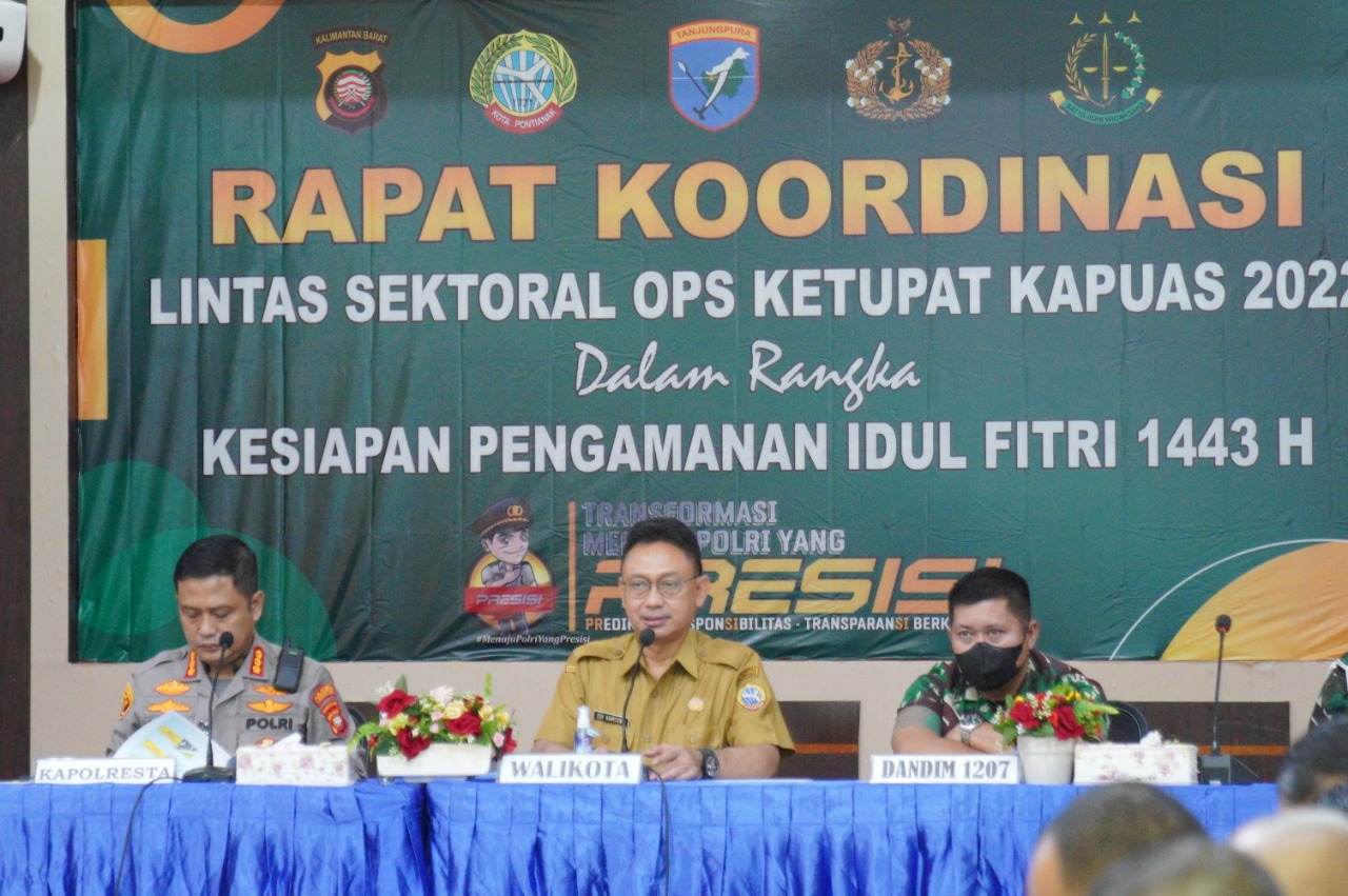 Kolaborasi Pemkot Pontianak Antisipasi Pengamanan Perayaan Idul Fitri