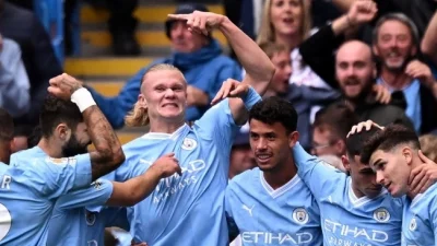 Liga Inggris: 10 Pemain Manchester City Bungkam Nottingham Forest 2-0