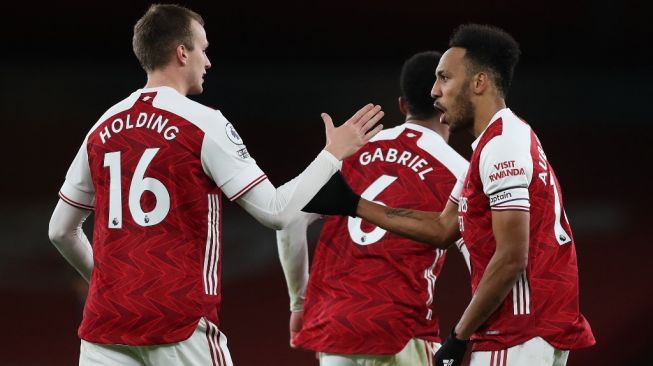 Aubameyang Cetak Hattrick, Arsenal Gebuk Leeds United 4-2