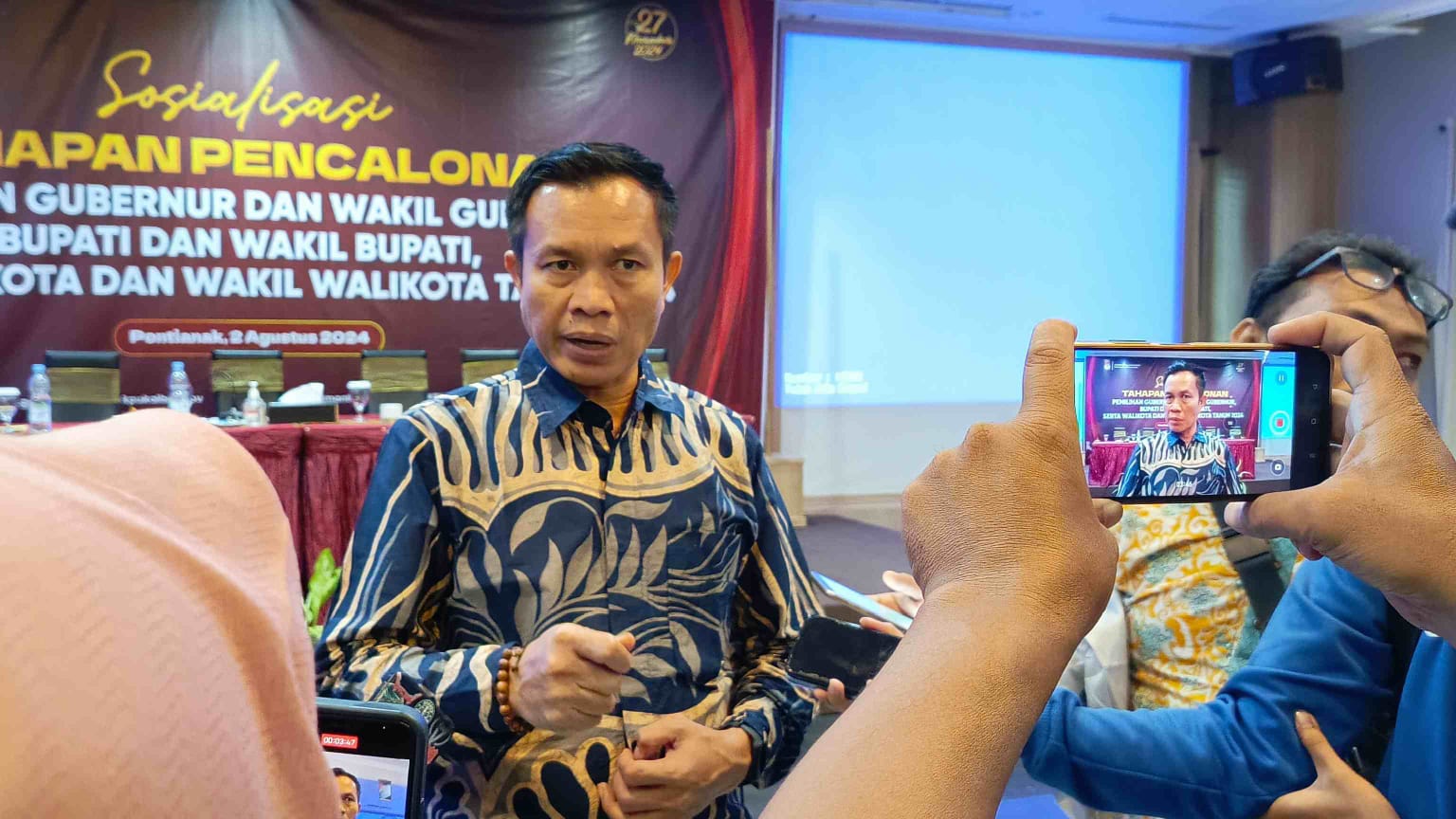 Tiga Pasangan Calon Gubernur dan Wakil Gubernur Sudah Mendaftarkan Diri ke KPU Kalbar