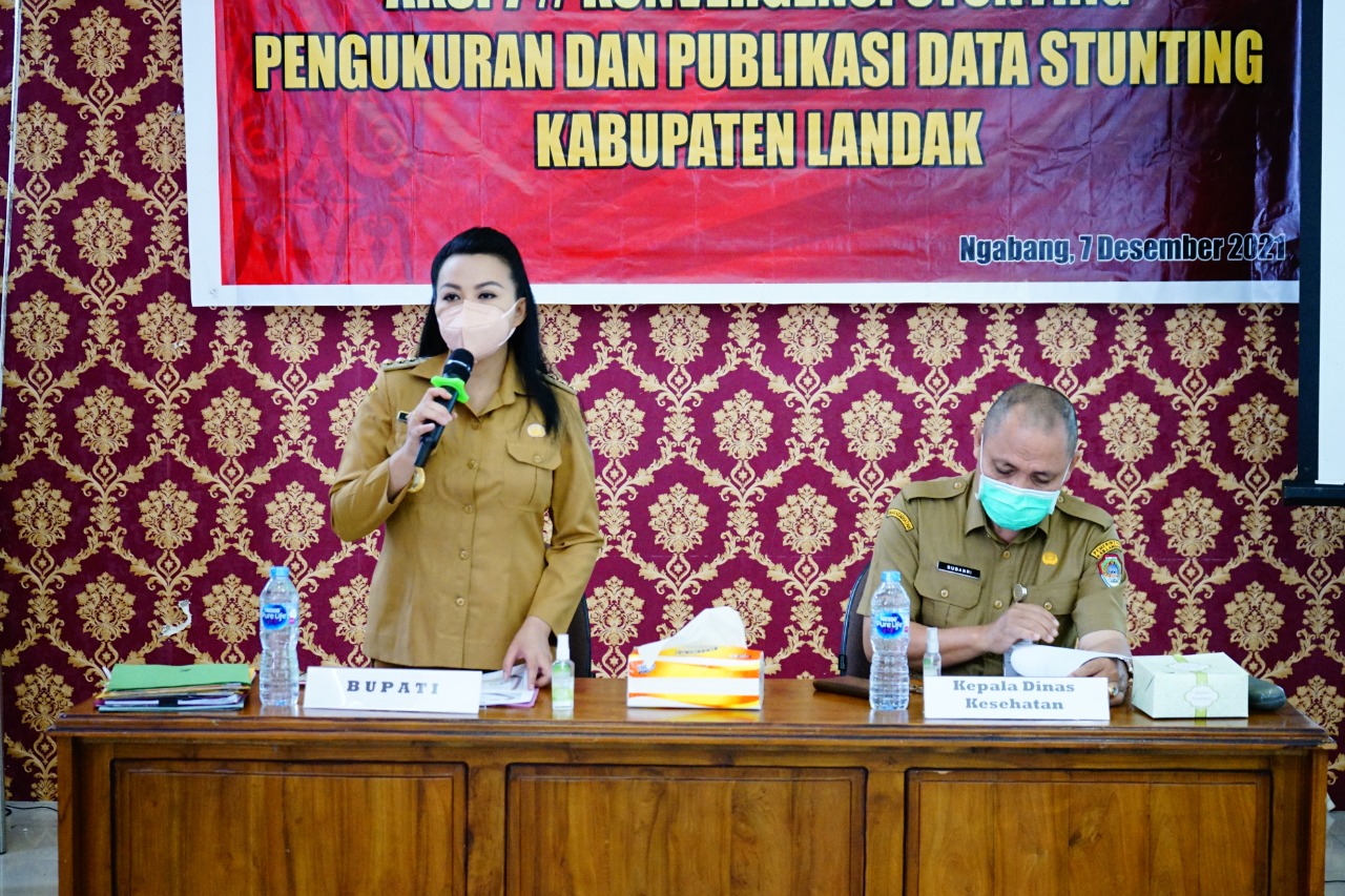 Bupati Landak: Semua Pihak Harus Saling Bekerja sama Tangani Stunting