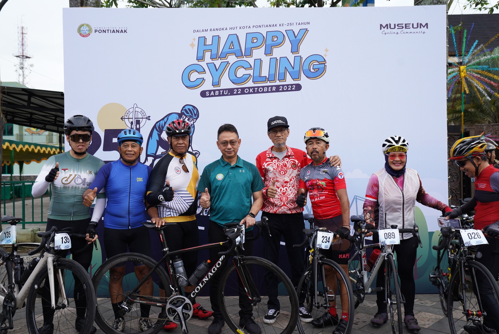 Happy Cycling 251 Kilometer Meriahkan Hari Jadi Pontianak 251 Tahun