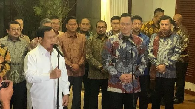 Demokrat Temui Prabowo, AHY: Kami Bicara Isu Kerakyatan Kebangsaan