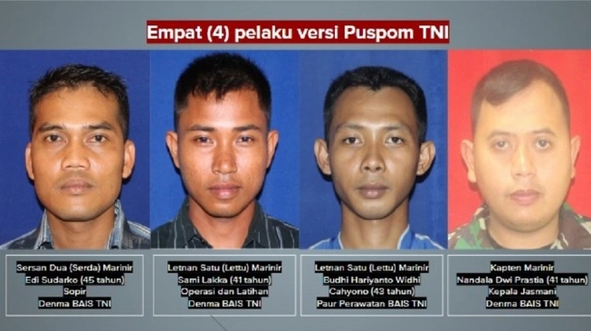 Empat Anggota TNI Diadili dalam Kasus Andrie Yunus