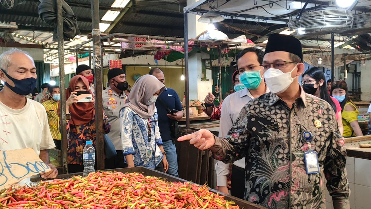 TPID Pontianak Sidak Pasar Tradisional, Mulyadi: Harga Komoditas Pokok Terkendali