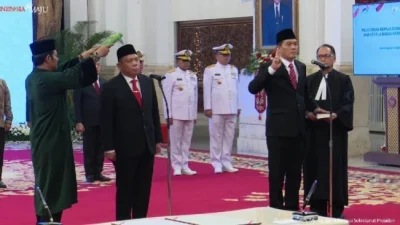 Jokowi Lantik Kepala Bakamla RI dan Kepala Badan Karantina Indonesia