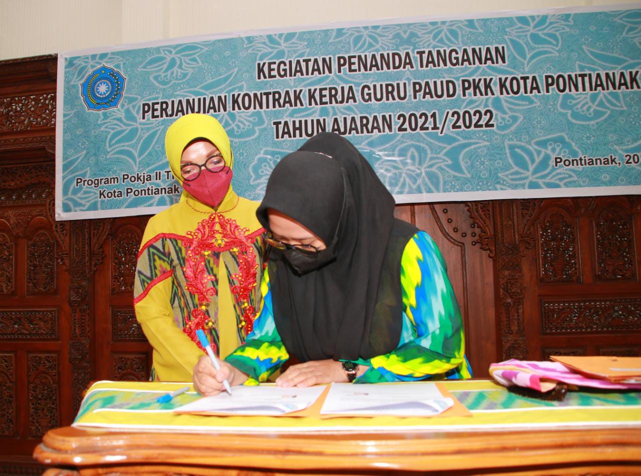 Kontrak Kerja Guru PAUD dan Pendampingan Dapodik Bagi Operator PAUD PKK Kota Pontianak