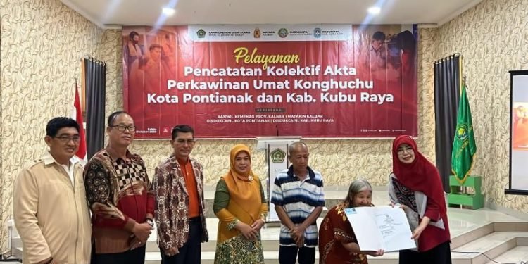 Disdukcapil Pontianak Permudah Pencatatan Perkawinan Umat Khonghucu