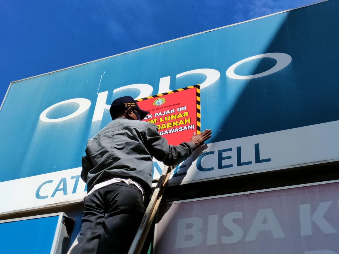 Optimalisasi PAD Kota Pontianak, BKD Tertibkan Reklame Tunggak Pajak