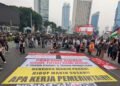 Berhasil Capai Bundaran HI, Massa Tuntut Pengusutan Pihak yang Bertanggung Jawab atas Karhutla