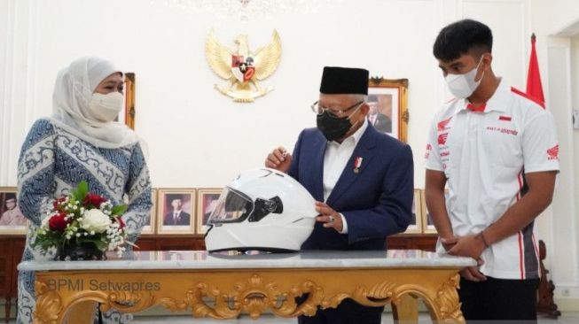 Wapres Dukung Pebalap Mario Suryo Aji di Moto3 GP