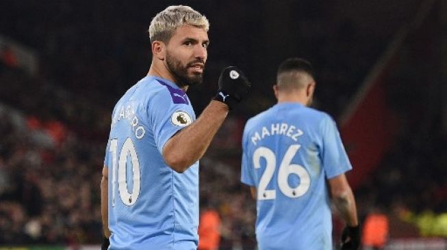 Manchester City Lumat Fulham 3-0, Aguero Cetak Gol Perdana Musim Ini