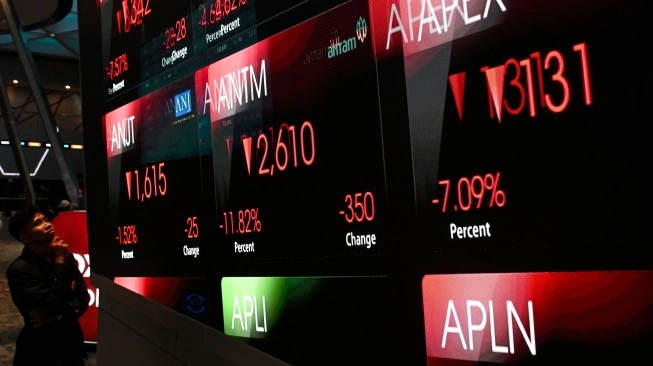 Rupiah Terpuruk di Atas Rp18.000 per Dolar AS, Pasar Saham Ikut Tertekan