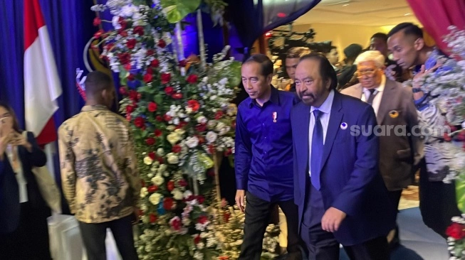 Begini Reaksi Jokowi Disentil Surya Paloh Sentil di Kongres NasDem