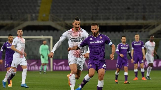 AC Milan Susah Payah Kalahkan Fiorentina 3-2