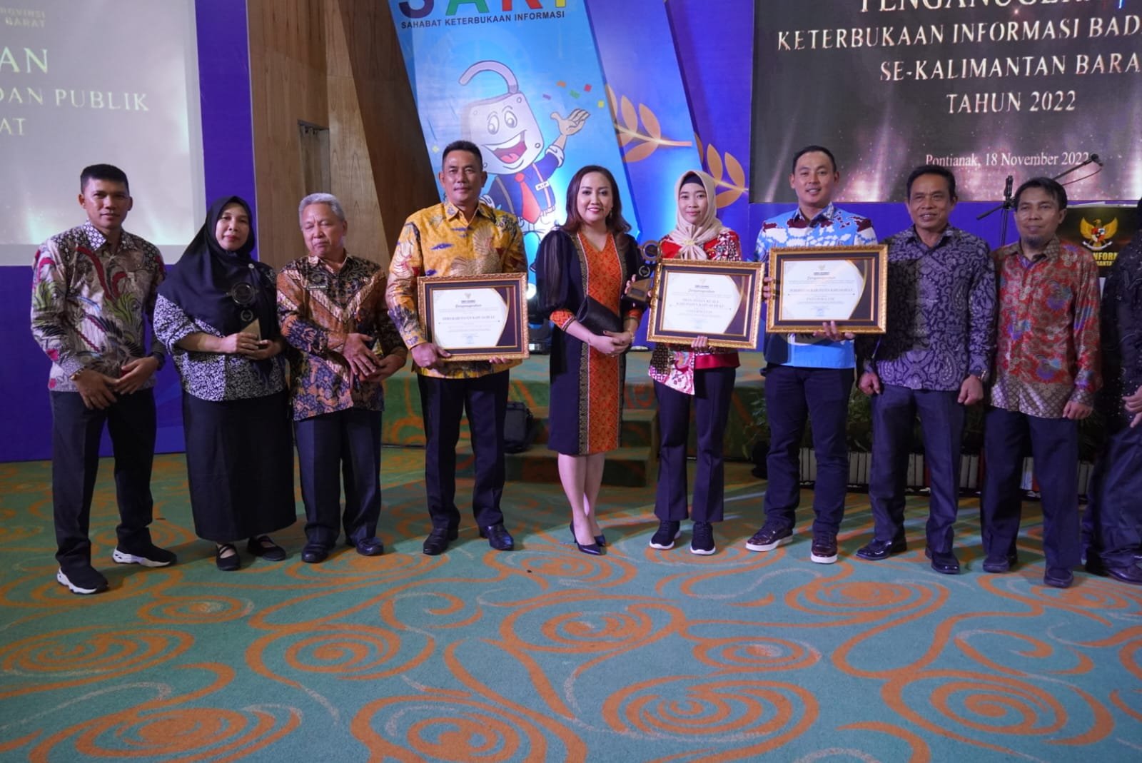 Kabupaten Kapuas Hulu Raih Sejumlah Penghargaan dari Komisi Informasi Kalbar