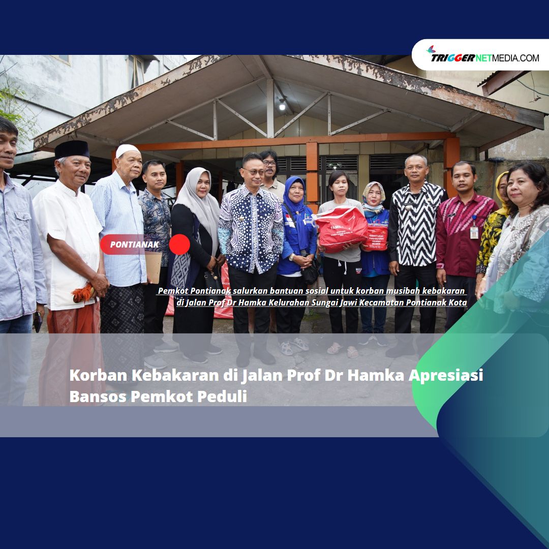 Korban Kebakaran di Jalan Prof Dr Hamka Apresiasi Bansos Pemkot Peduli