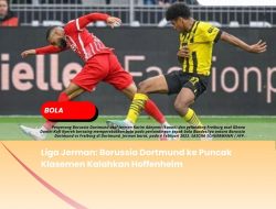 Liga Jerman: Borussia Dortmund ke Puncak Klasemen Kalahkan Hoffenheim