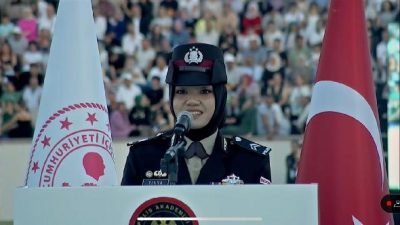 Briptu Tiara Nissa Zulbida, Dinobatkan sebagai Lulusan Terbaik Akademi Kepolisian Turki oleh Presiden Erdogan