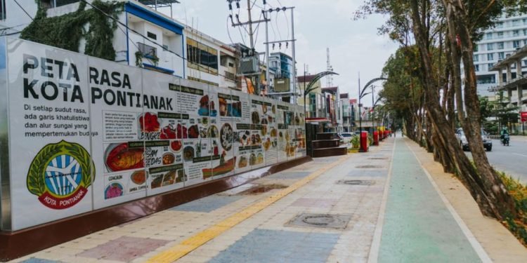 Pemkot Pontianak Perkuat Branding Kota Lewat Penataan Pedestrian