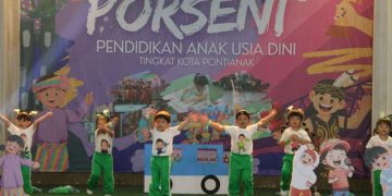 Wakil Wali Kota Pontianak Tutup Porseni PAUD, Tekankan Pembentukan Karakter Anak