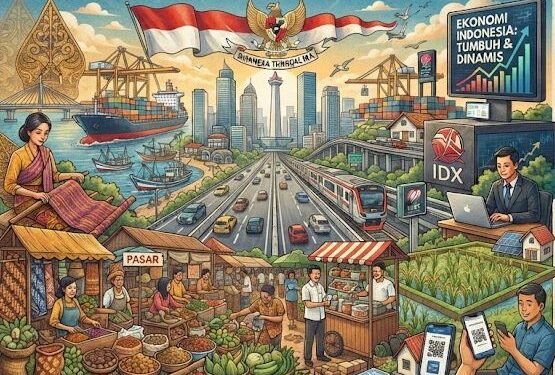 Ekonomi Indonesia Dihantam Empat Tekanan