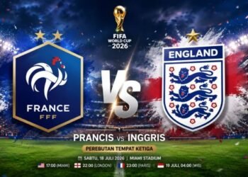 Prancis vs Inggris: Duel Gengsi Perebutan Juara 3 Piala Dunia 2026