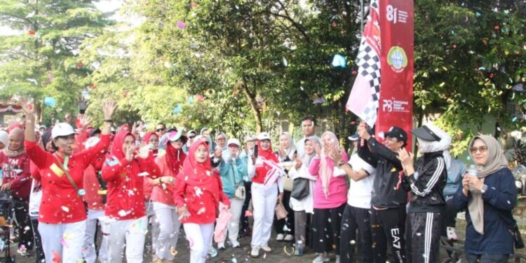 Semarak HUT ke-81 RI, Jalan Sehat dan Zumba Meriahkan Pontianak Barat
