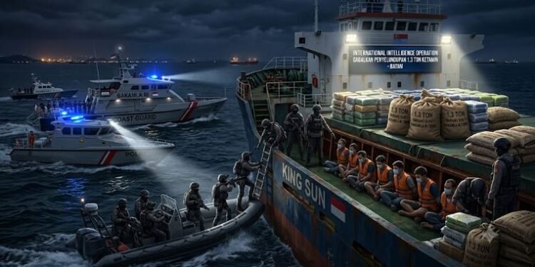 Operasi Intelijen Tiga Bulan, Aparat Gagalkan Penyelundupan 1,3 Ton Ketamin di Perairan Batam
