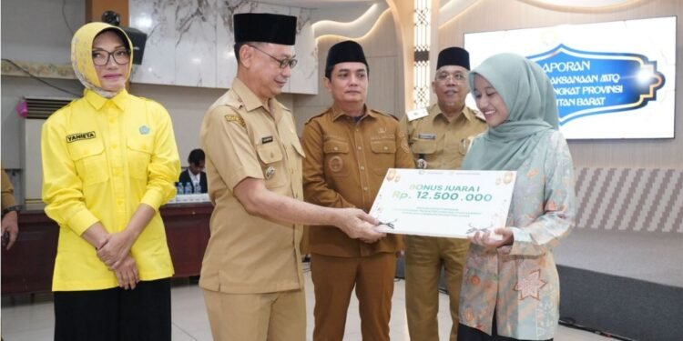 Pontianak Raih 12 Emas di MTQ Kalbar, Terbanyak Meski Belum Juara Umum