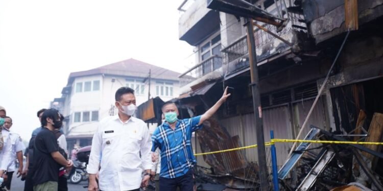 18 Ruko di Jalan Barito Terbakar, Pemkot Soroti Bahaya Struktur Bangunan
