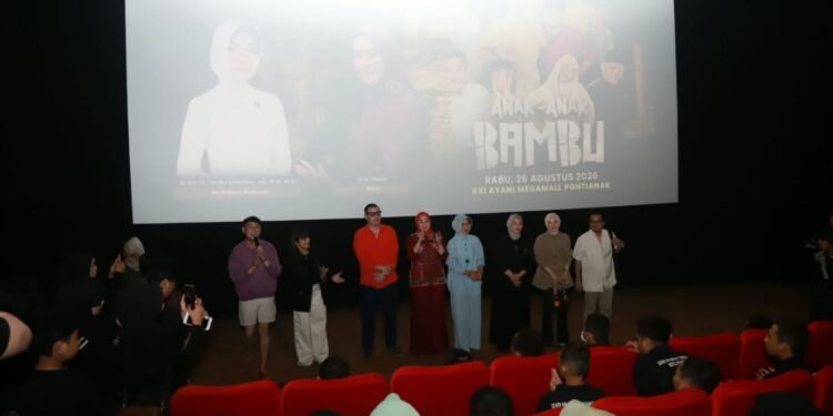 286 Anak di Pontianak Diajak Nonton Film Anak-anak Bambu, Tanamkan Nilai Karakter