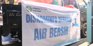 Musim Kemarau, Bantuan Air Bersih Diskominfo Pontianak Capai 7.000 Liter