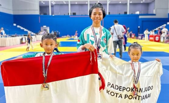 Atlet Cilik Pontianak Ukir Prestasi di Kejuaraan Judo Internasional Johor 2025