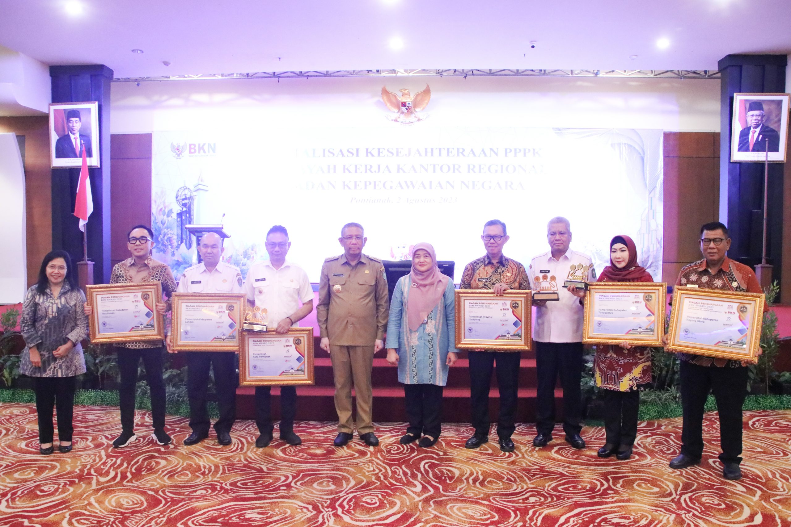 Pemprov Kalbar Raih 5 Penghargaan Bergengsi dari BKN dalam Bidang Manajemen Kepegawaian