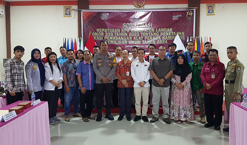 Pemkab Landak Sosialisasikan Aturan Pemasangan Alat Peraga Kampanye Pemilu 2023