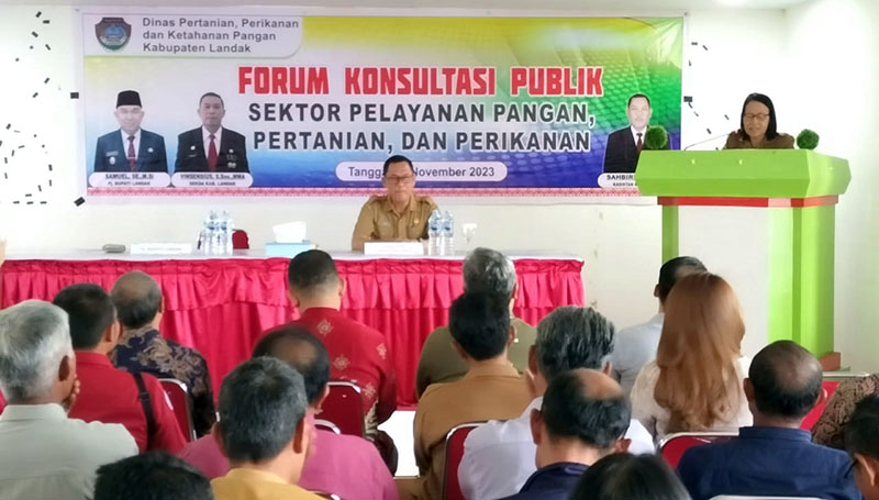 Forum Konsultasi Publik Landak Dorong Peningkatan Pelayanan Sektor Pangan, Pertanian, dan Perikanan