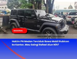 Hakim PN Medan Terciduk Bawa Mobil Rubicon ke Kantor, Mau Saingi Rafael Alun Nih?