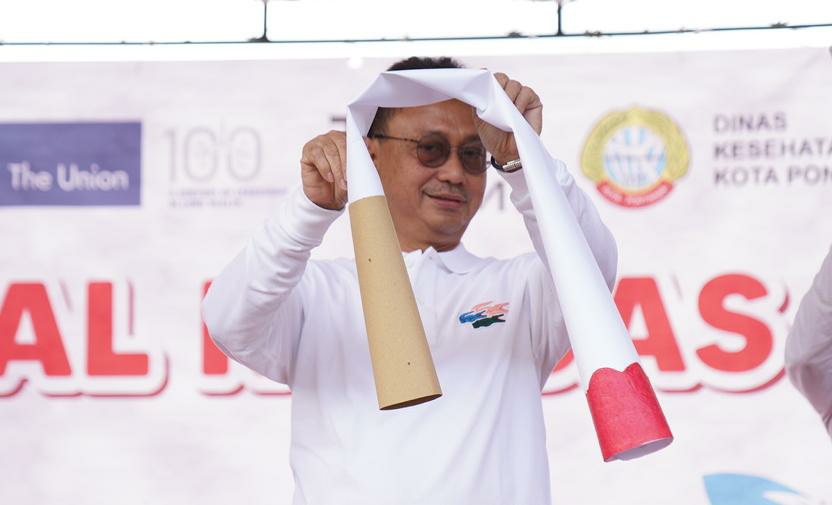 Wako Edi Rusdi Kamtono Kampanye Pontianak Bebas Asap Rokok