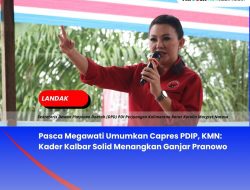 Pasca Megawati Umumkan Capres PDIP, KMN: Kader Kalbar Solid Menangkan Ganjar Pranowo