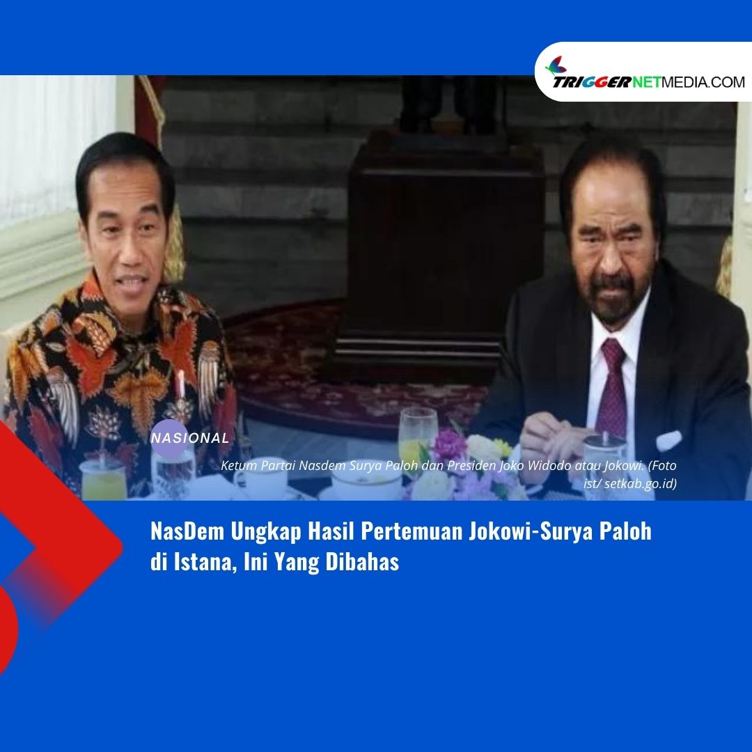 NasDem Ungkap Hasil Pertemuan Jokowi-Surya Paloh Di Istana, Ini Yang Dibahas