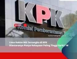 Lima Hakim MA Tersangka di KPK Diantaranya Punya Kekayaan Paling Tinggi Rp10,7 M