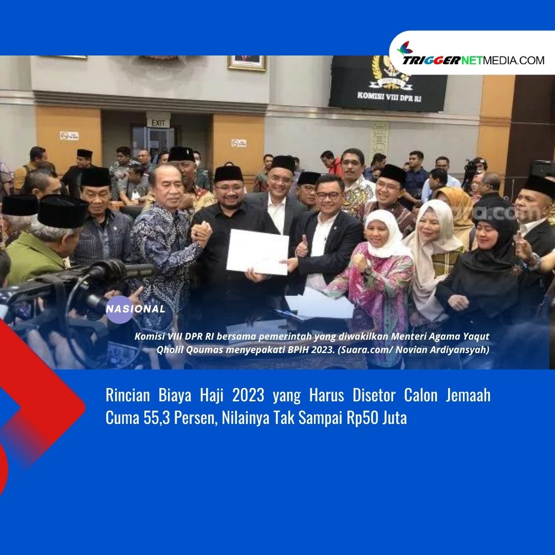 Rincian Biaya Haji 2023 yang Harus Disetor Calon Jemaah Cuma 55,3 Persen, Nilainya Tak Sampai Rp50 Juta