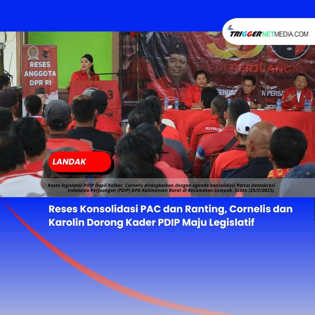 Reses Konsolidasi PAC dan Ranting, Cornelis Dorong Kader PDIP Maju Legislatif