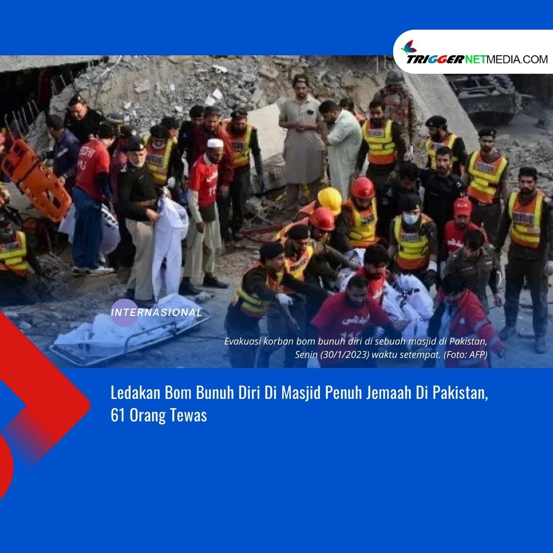 Ledakan Bom Bunuh Diri Di Masjid Penuh Jemaah Di Pakistan, 61 Orang Tewas
