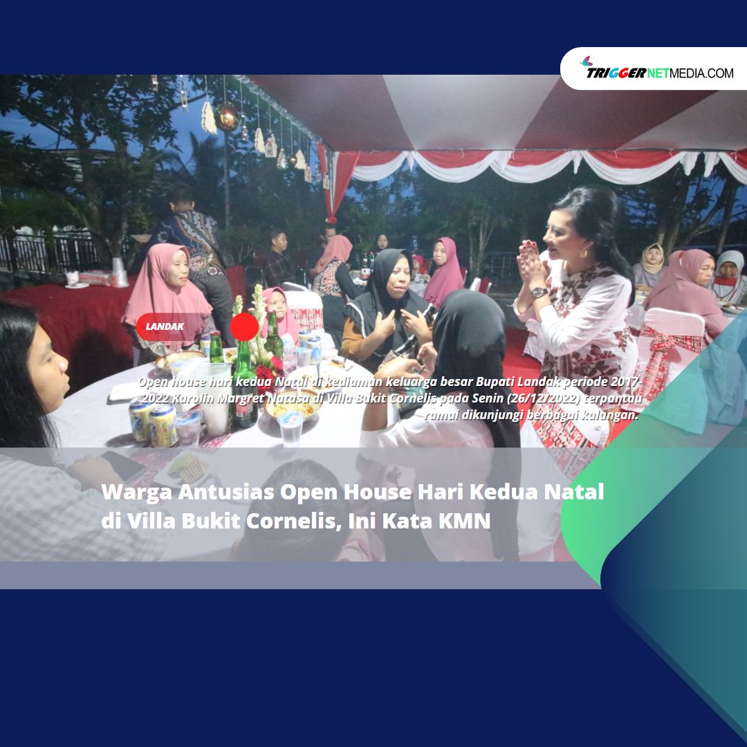 Warga Antusias Open House Hari Kedua Natal di Villa Bukit Cornelis, Ini Kata KMN