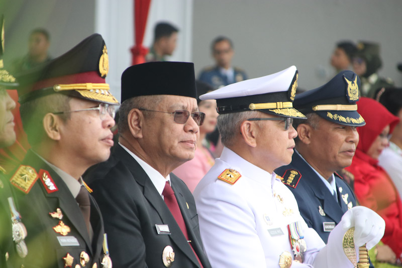 Upacara HUT TNI ke-78: TNI Patriot NKRI Pengawal Demokrasi