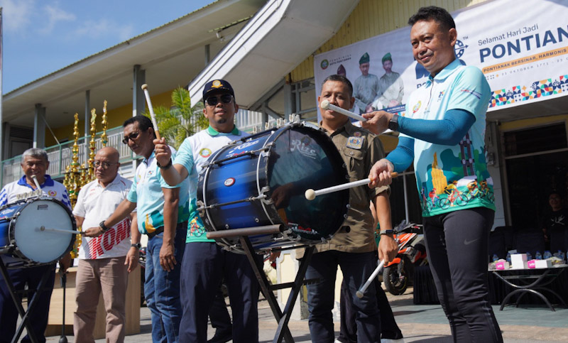 Kompetisi Drumband Meriahkan Hari Jadi Pontianak ke-252