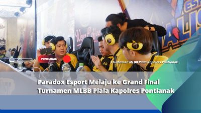 Paradox Esport Melaju ke Grand Final Turnamen MLBB Piala Kapolres Pontianak