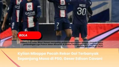 Kylian Mbappe Pecah Rekor Gol Terbanyak Sepanjang Masa di PSG, Geser Edison Cavani